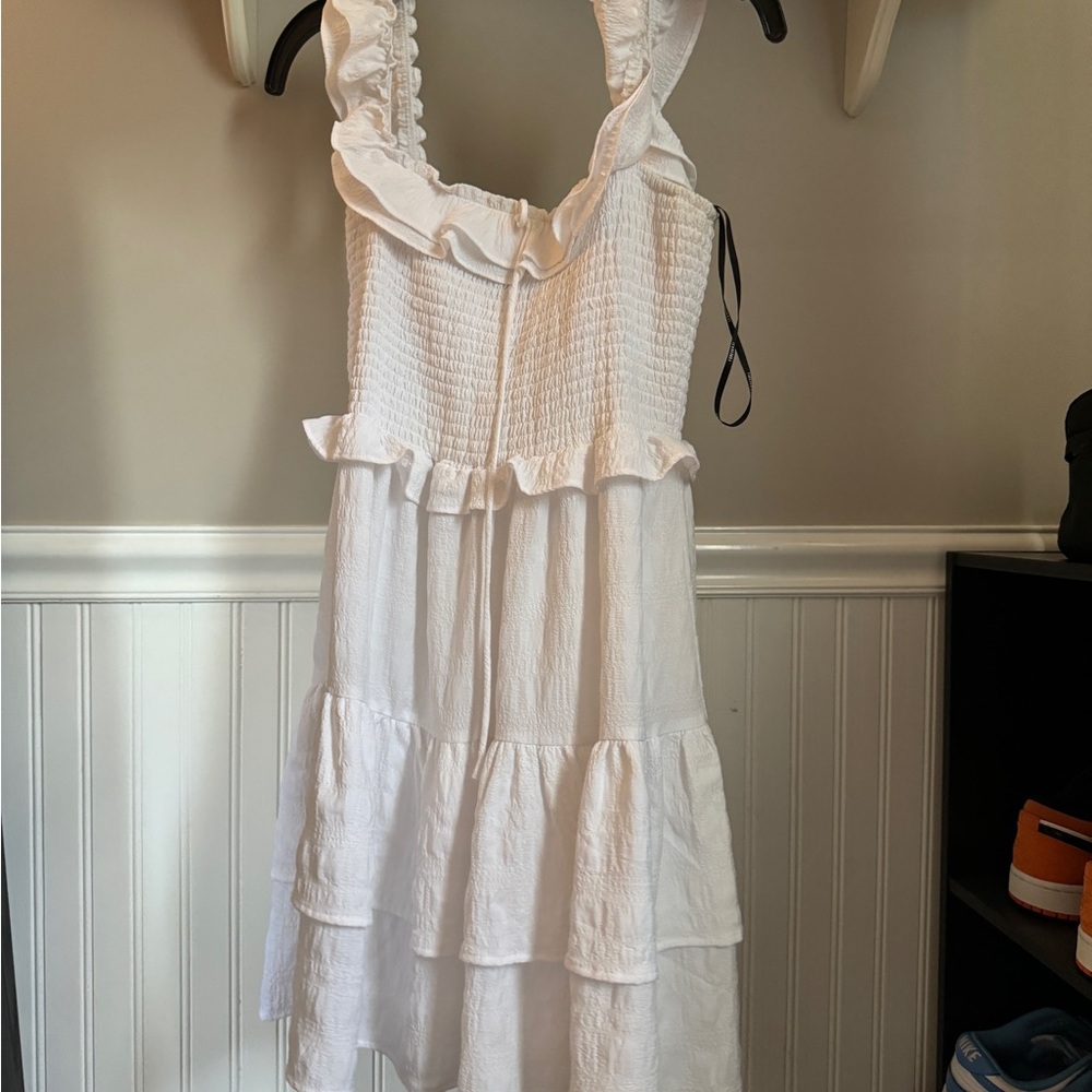Forever 21 White Ruffled Kids Dress